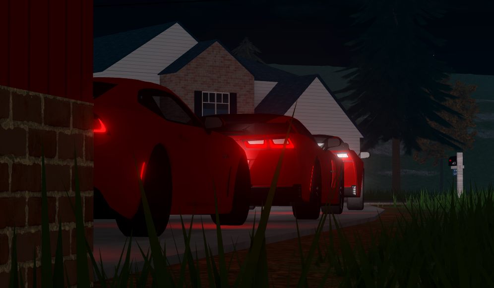 Grandview City Roleplay members driving together at night